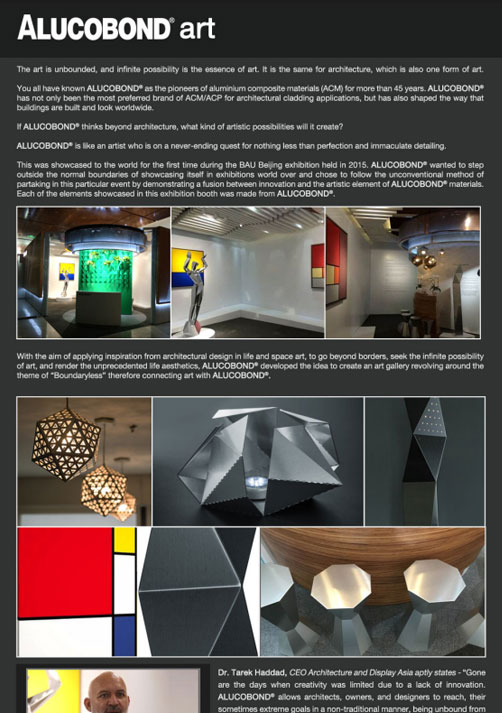 Newsletter September 2016 – ALUCOBOND and its Infinite Possibilities